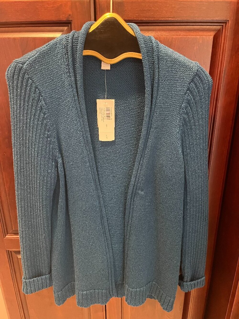 Chico's Ellie Ease Open Front Cardigan Sweater - Size 1 (M) NWT